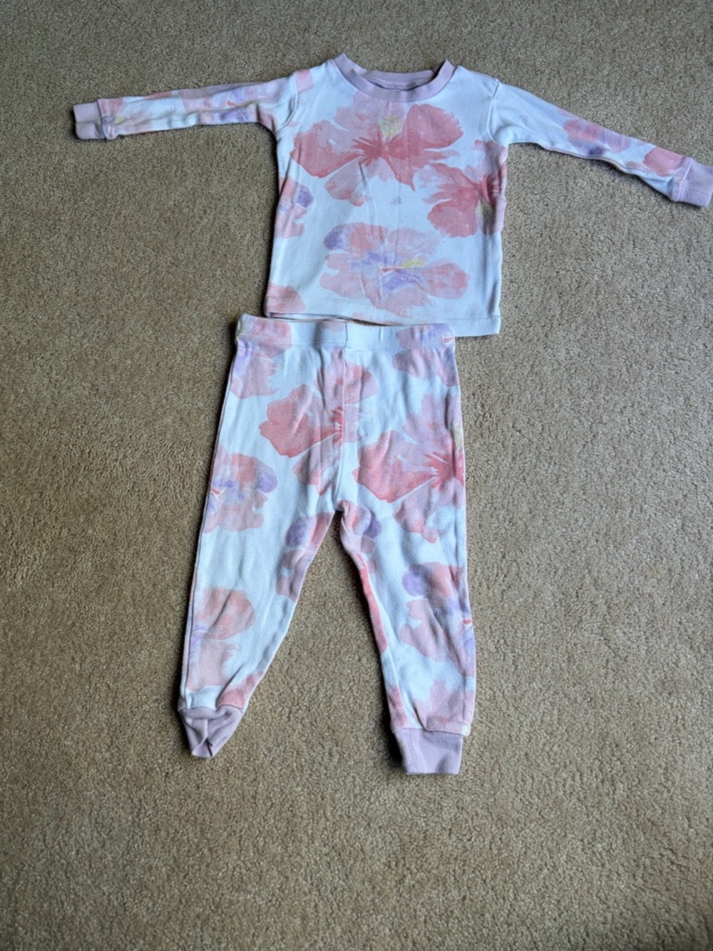 Burt’s Bees Baby 12 mo Organic Cotton Floral PJs